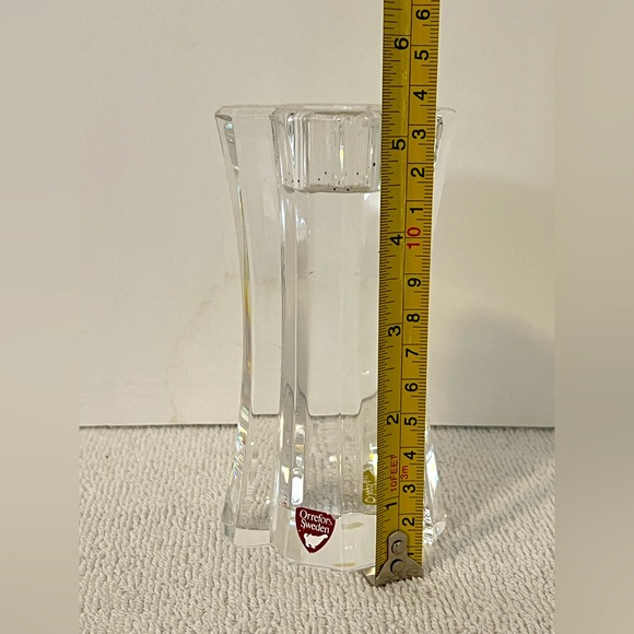 VTG Orrefors crystal candle holder “Forsythia” Made In Sweden 5.5 “ Tall - Picture 2 of 4